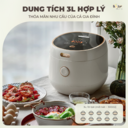 Nồi Cơm Điện Tử Bear 3L Lòng Nồi 6 Lớp Đa Năng Nấu Cơm Nấu Cháo Hầm Hấp Hâm Nóng - Ảnh 8