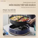 Nồi Lẩu 2 Ngăn Bear Đa Năng Nhiều Chế Độ Nấu Lẩu Hầm Ninh Chiên Rán Xào Chống Dính Cực Tốt - Ảnh 8