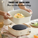 Nồi Lẩu Điện BEAR đa năng 7 trong 1 chống dính, cao cấp, nấu lẩu, thịt nướng DHG-C40M1 - Ảnh 10