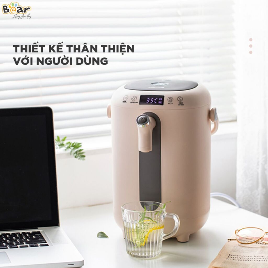 Bình đun nước thủy điện thông minh Bear 3L ZDH-H30B1/B30V1, tính năng khử clo và khoá trẻ em an toàn - Ảnh 2
