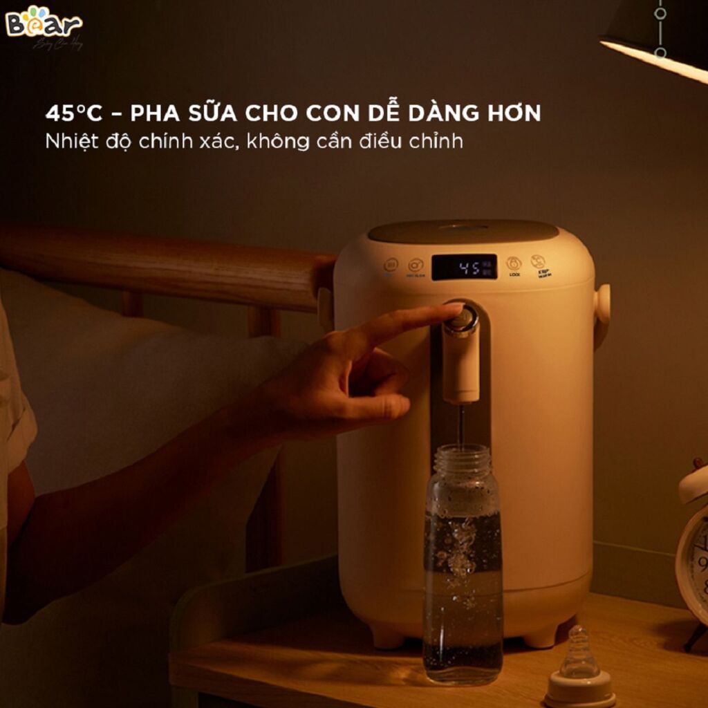 Bình đun nước thủy điện thông minh Bear 3L ZDH-H30B1/B30V1, tính năng khử clo và khoá trẻ em an toàn - Ảnh 5