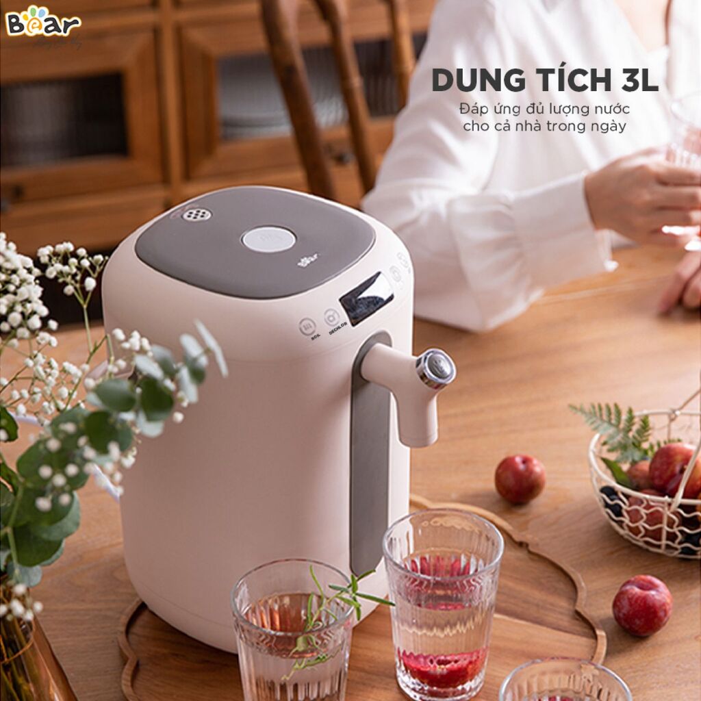 Bình đun nước thủy điện thông minh Bear 3L ZDH-H30B1/B30V1, tính năng khử clo và khoá trẻ em an toàn - Ảnh 6