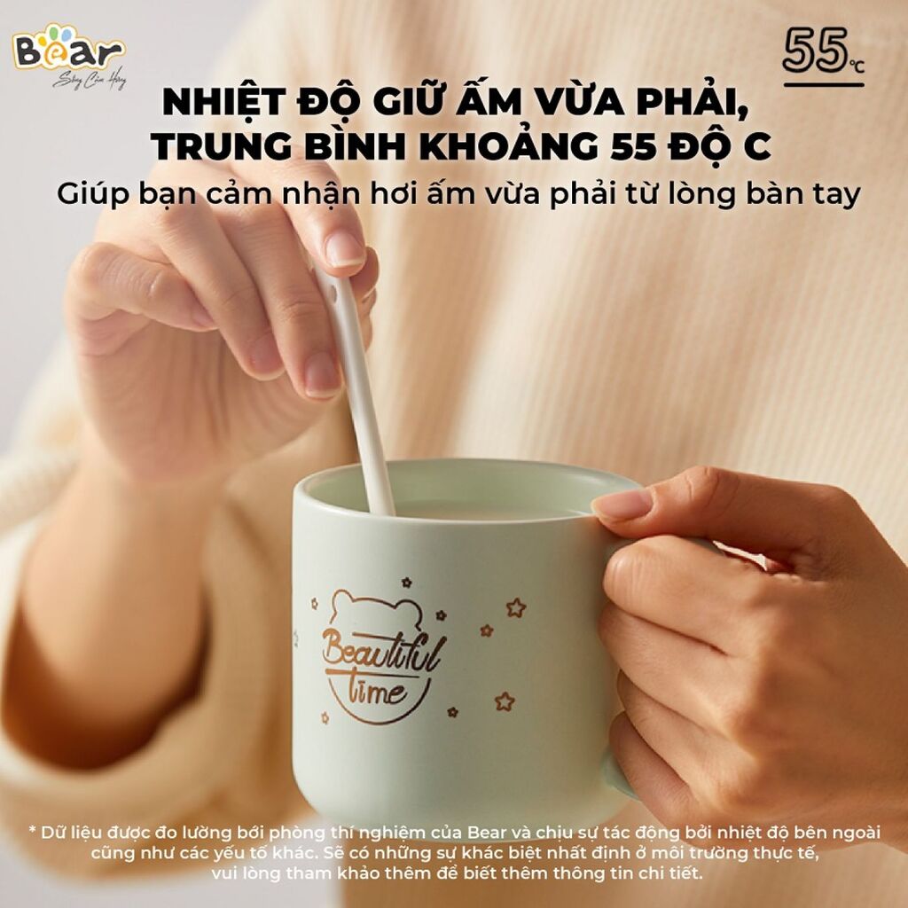 Đế Làm Nóng Đồ Uống Bear Hâm Trà, Hâm Sữa Nhanh, Vật Liệu An Toàn Tiết Kiệm - C16J5