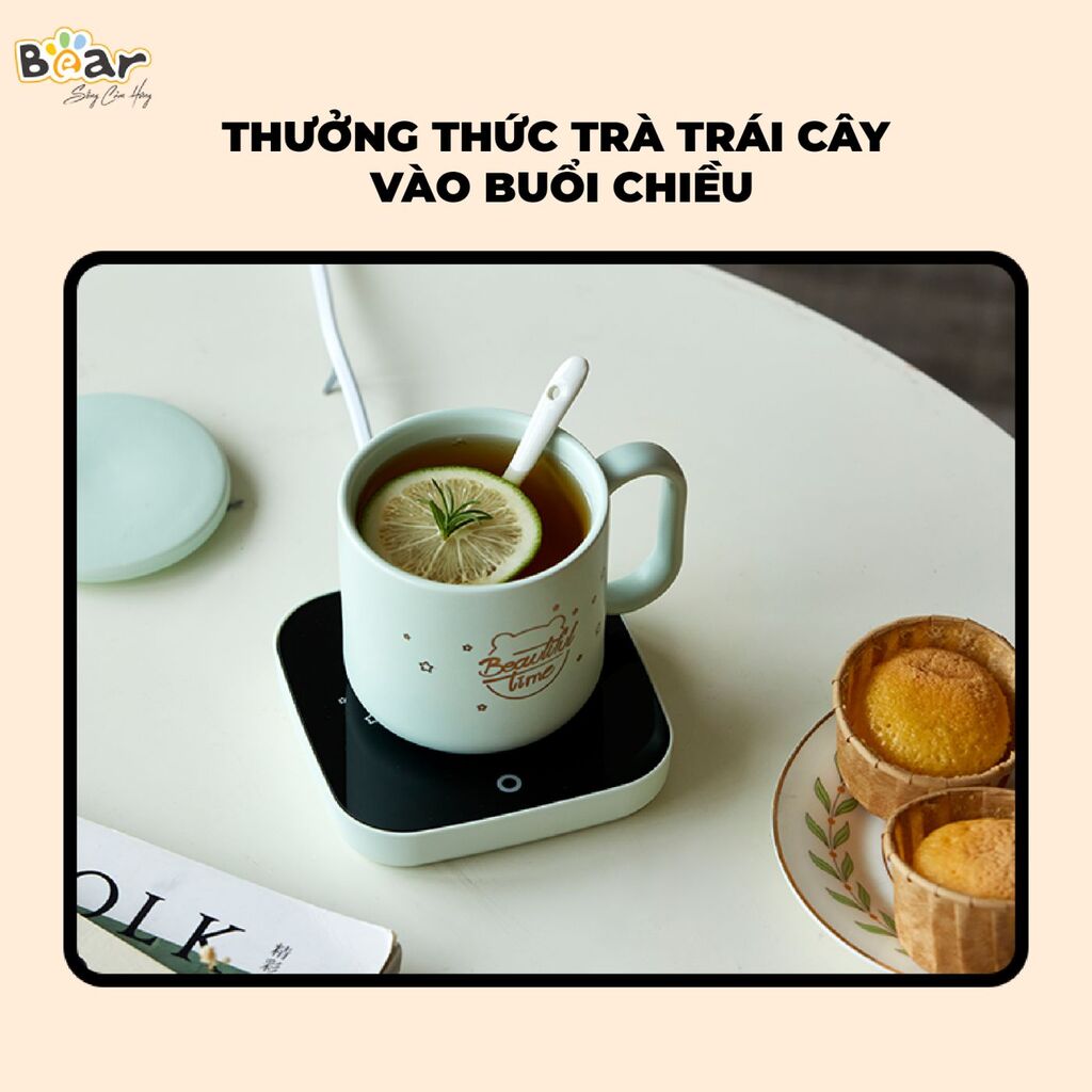 Đế Làm Nóng Đồ Uống Bear Hâm Trà, Hâm Sữa Nhanh, Vật Liệu An Toàn Tiết Kiệm - C16J5 - Ảnh 7