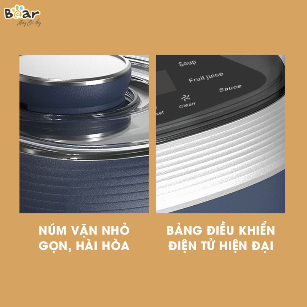 (GIÁ ĐỘC QUYỀN) Máy Làm Sữa Hạt Bear Đa Năng 1,5L Chống Ồn Cao Cấp, Xay Sinh Tố Tiện Lợi PBJ-B06S2 - Ảnh 3