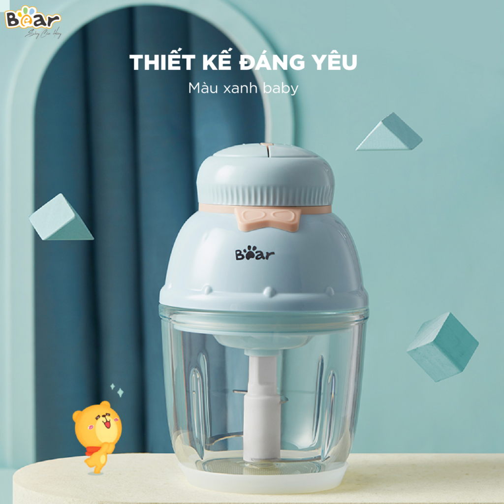 Máy xay ăn dặm 0,6L Bear Xay đa năng, tiện dụng cho bé GR-B06V1