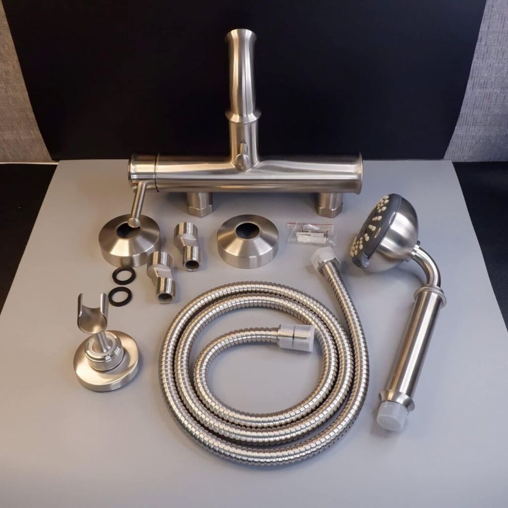 BỘ VÒI TẮM HOA SEN INOX SUPOR 251702-02-LS nóng lạnh - Ảnh 2