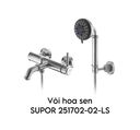 BỘ VÒI TẮM HOA SEN INOX SUPOR 251702-02-LS nóng lạnh - Ảnh 10
