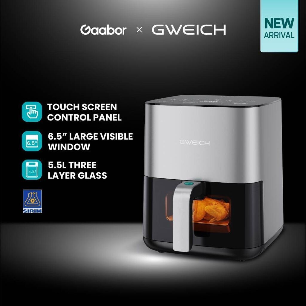 Nồi chiên không dầu Gweich GMA-45M01 dung tích 4.5L - chiên hấp đa năng 2 trong 1 - Ảnh 3