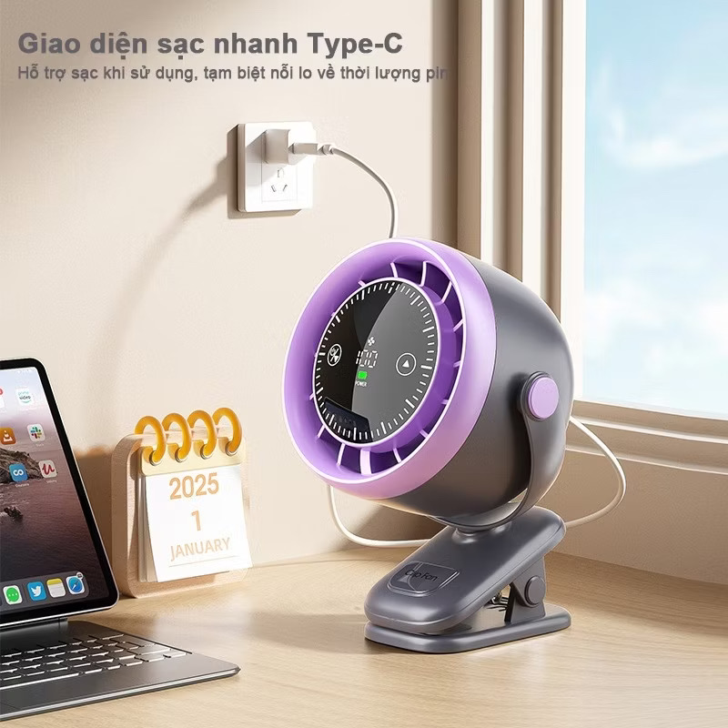 quạt kẹp để bàn ds316 - Ảnh 2