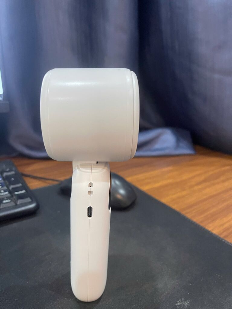 Quạt cầm tay mini sò lạnh DS25 có bẻ cổ gập, có đế xem điện thoại - Ảnh 5