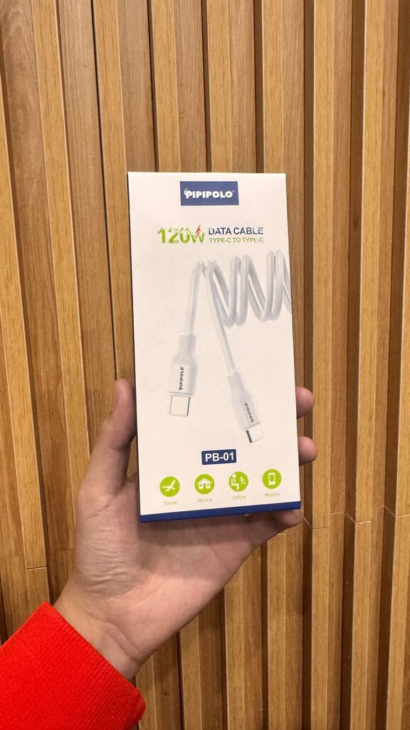 Cáp Sạc nhanh 120W C to C Pipipolo PB-01 ( có thể Truyền Dữ Liệu )