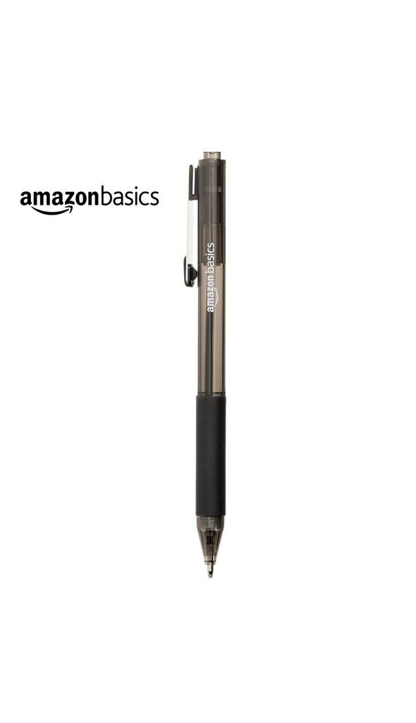 Hộp 12 chiếc bút bi Amazon Basics ( Mỹ ) B09PNYMC23 - Màu đen. Viết trơn & chữ đẹp. - Ảnh 4