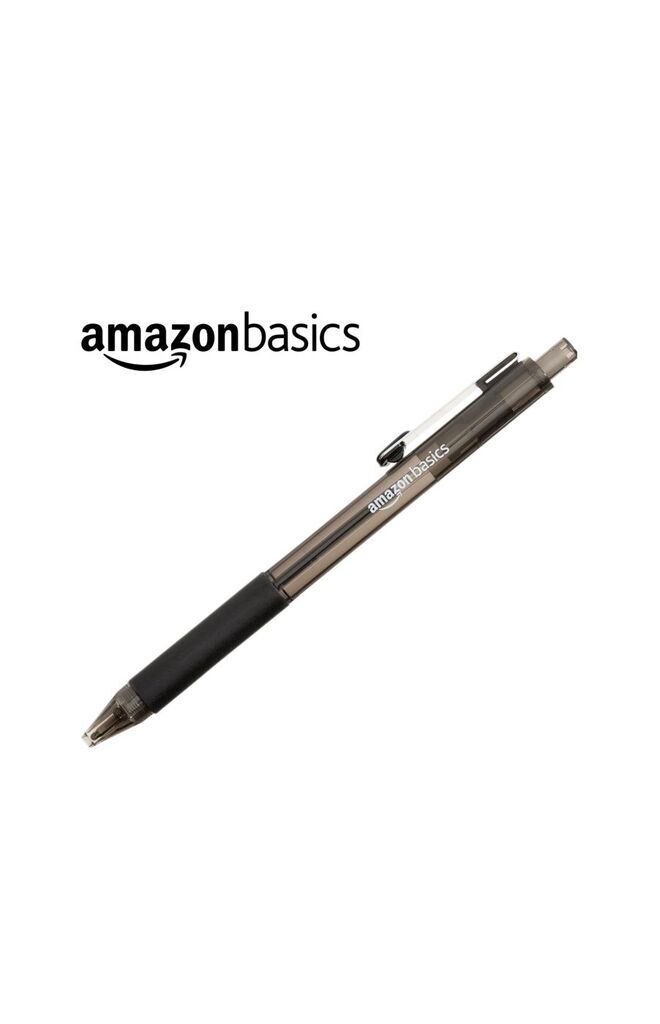 Hộp 12 chiếc bút bi Amazon Basics ( Mỹ ) B09PNYMC23 - Màu đen. Viết trơn & chữ đẹp. - Ảnh 5