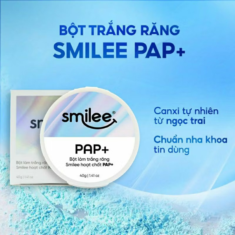 Bột trắng răng chính hangz smilee