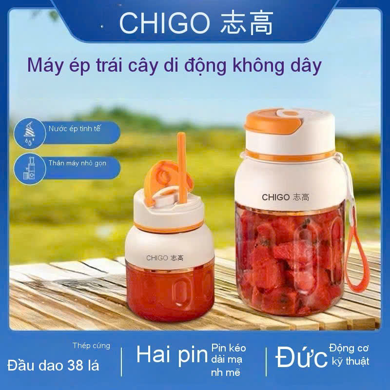 ODER 15 -7 GIAO HÀNG MÁY XAY MINI CHIGO TÍCH ĐIỆN KHÔNG DÂY 600ML - Ảnh 3