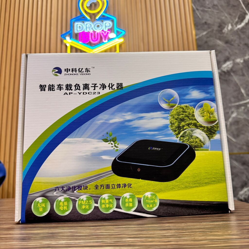 Máy lọc không khí xe hơi, kiêm tạo ion âm Zhongke Yidong AP-YDC23 , kèm tẩu sạc oto