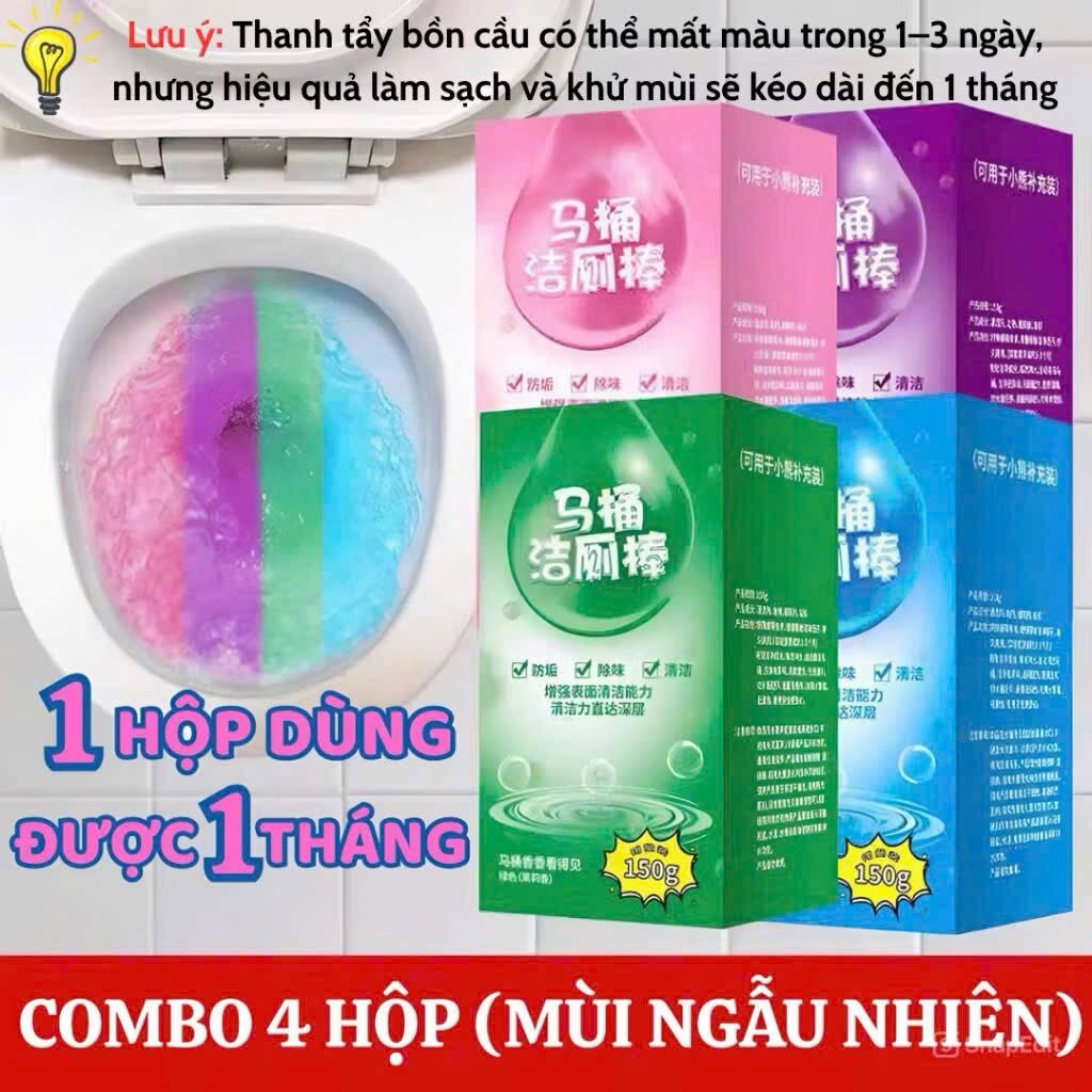 Thanh thả bồn cầu vệ sinh diệt khuẩn có hương thơm khử mùi (150g) - Ảnh 7