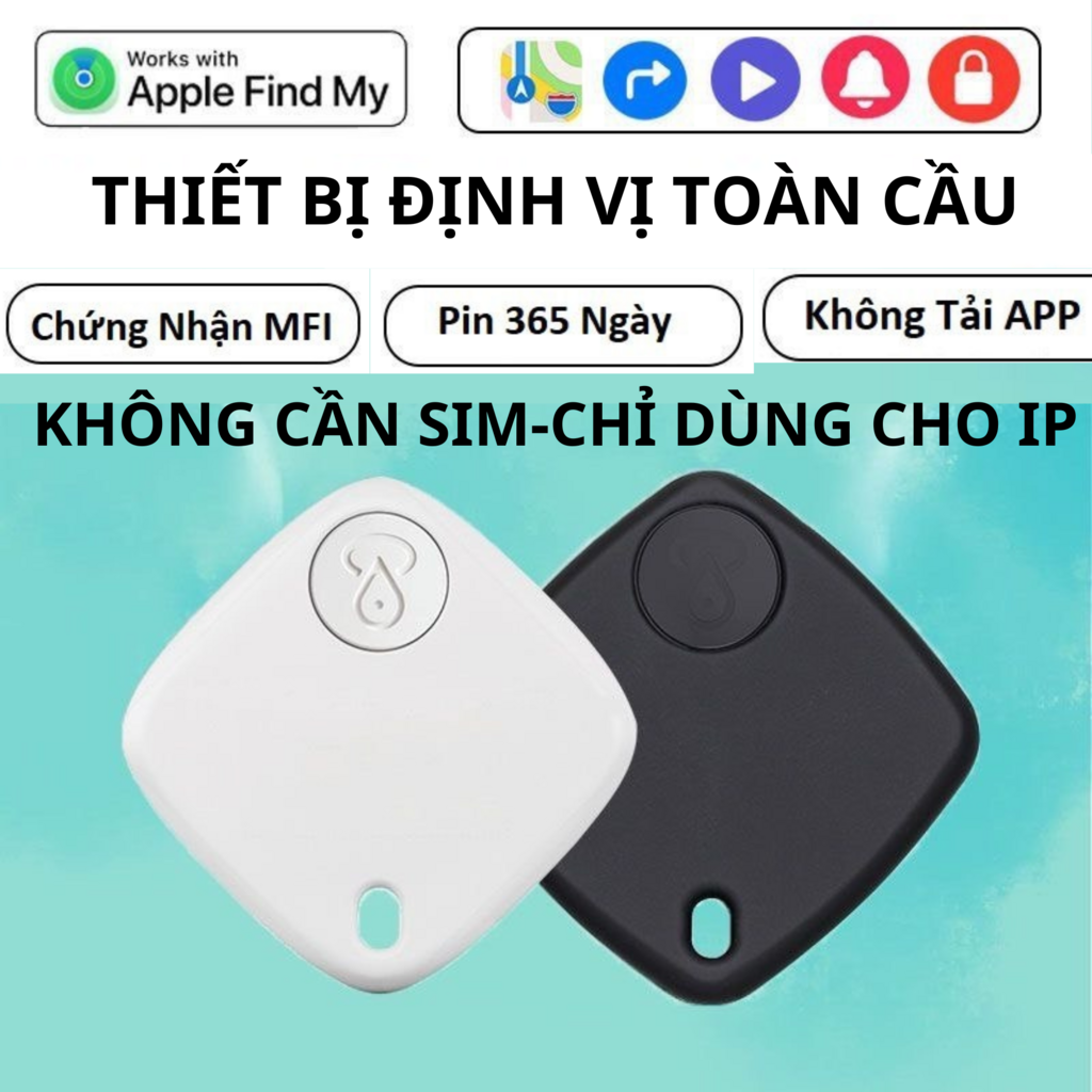 Thiết Bị Định Vị Smart Tag cho IP iOS: Chuẩn MFI Hãng Sualio Tag