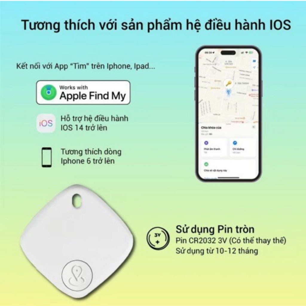Thiết Bị Định Vị Smart Tag cho IP iOS: Chuẩn MFI Hãng Sualio Tag  - Ảnh 6
