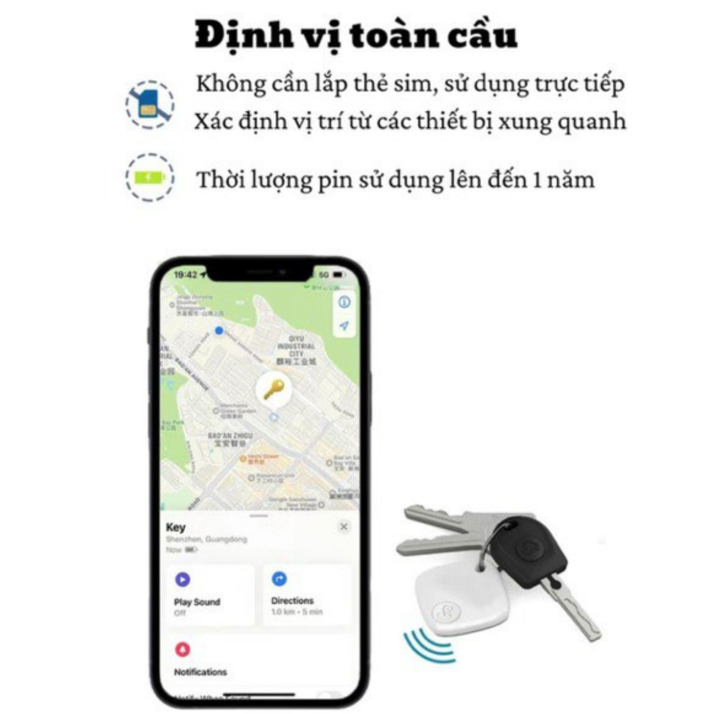 Thiết Bị Định Vị Smart Tag cho IP iOS: Chuẩn MFI Hãng Sualio Tag  - Ảnh 7