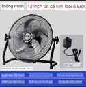 Quạt Tích Điện Kanedu Không Chổi Than, Đồng Nguyên Chất. Màu Đen-12 Inch - Ảnh 6