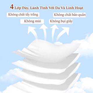 Khăn giấy cao cấp 4 lớp SANSAN siêu dai thấm hút tốt - Ảnh 7