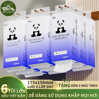 Khăn giấy cao cấp 4 lớp SANSAN siêu dai thấm hút tốt