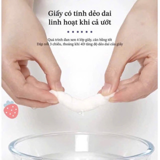 Khăn giấy cao cấp 4 lớp SANSAN siêu dai thấm hút tốt - Ảnh 5