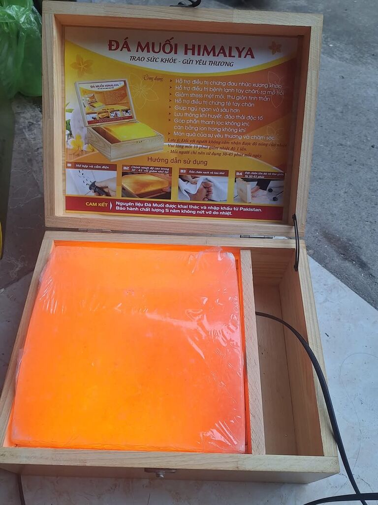 Đá muối xông chân