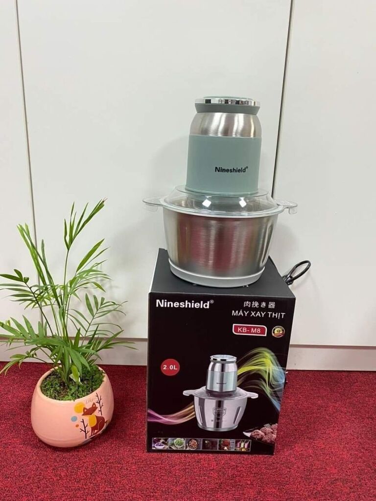 Máy xay thịt nineshield 2 lit KB M8
