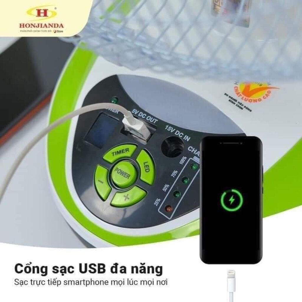 Quạt tích điện honjianda 316 - Ảnh 5