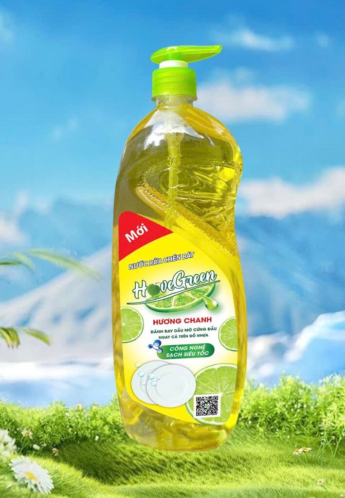 Nước rửa chén hovegreen 750g - Ảnh 2