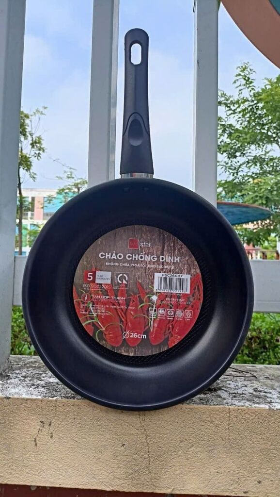 Chảo inox chống dính five star 3 đáy 26cm