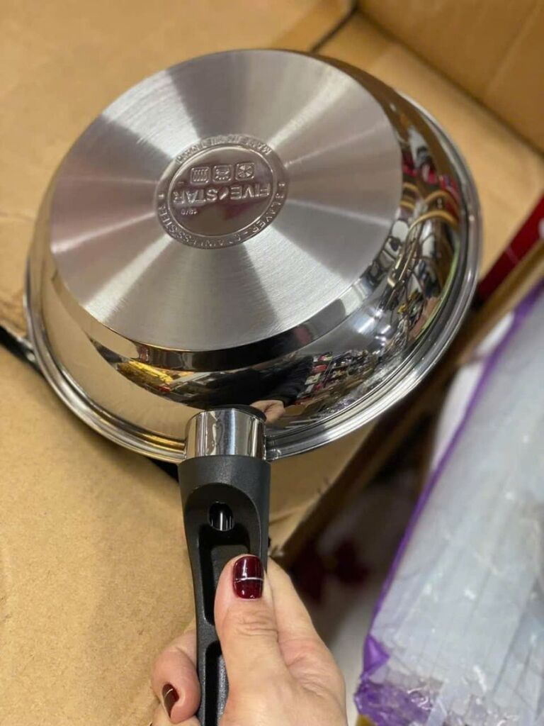 Chảo inox chống dính five star 3 đáy 26cm - Ảnh 3