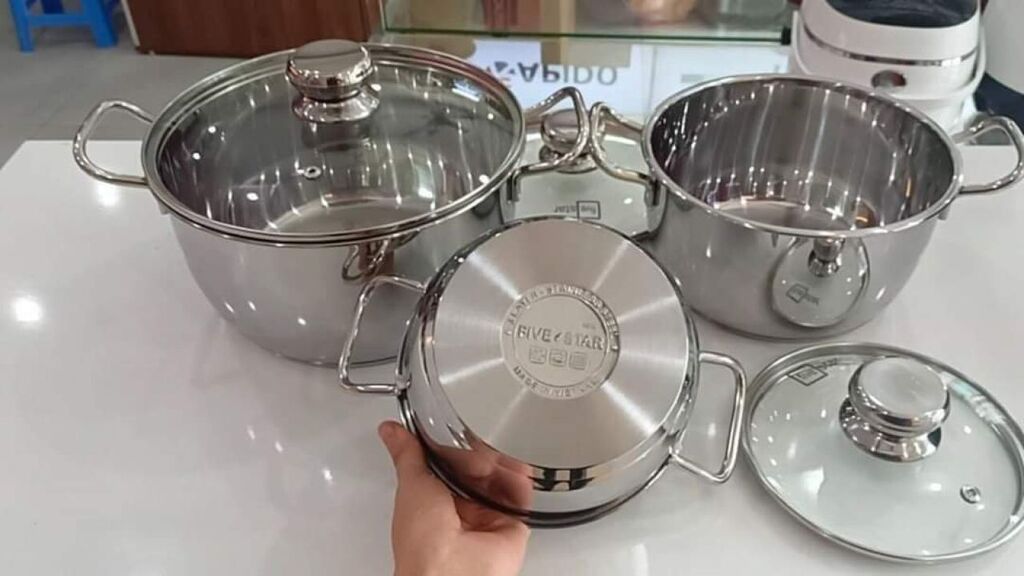 Bộ 3 nồi five star 3 đáy - Ảnh 2
