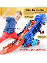 Đồ Chơi Xe Ô Tô Khủng Long 2in1, Xe Khủng Long Nuốt Ô Tô & xe Khủng long đường đua ( kèm 6 xe sắt) - Ảnh 8