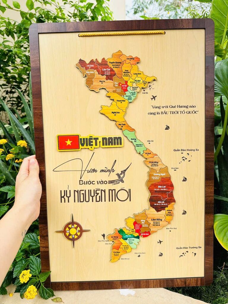 Bản đồ gỗ 34 tỉnh thành Việt Nam mới nhất  - Ảnh 6