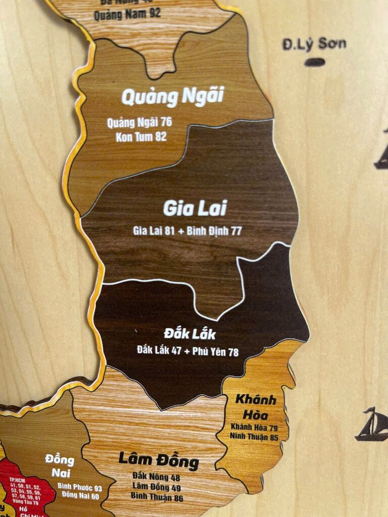 Bản đồ gỗ 34 tỉnh thành Việt Nam mới nhất  - Ảnh 5