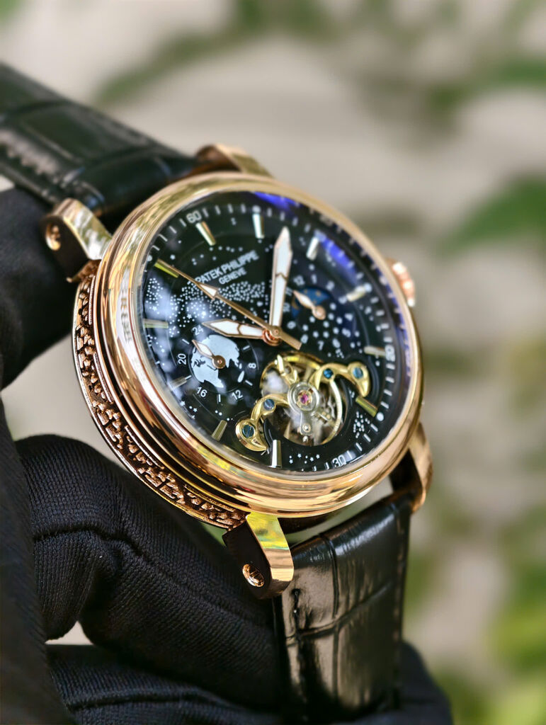 Đồng hồ Patek nam cơ full kim (fake) - Ảnh 4