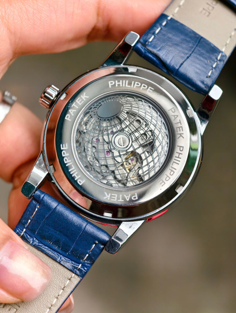 PT - Đồng hồ cơ Patek philip fake dạ quang sáng độc lạ đẹp - Ảnh 3