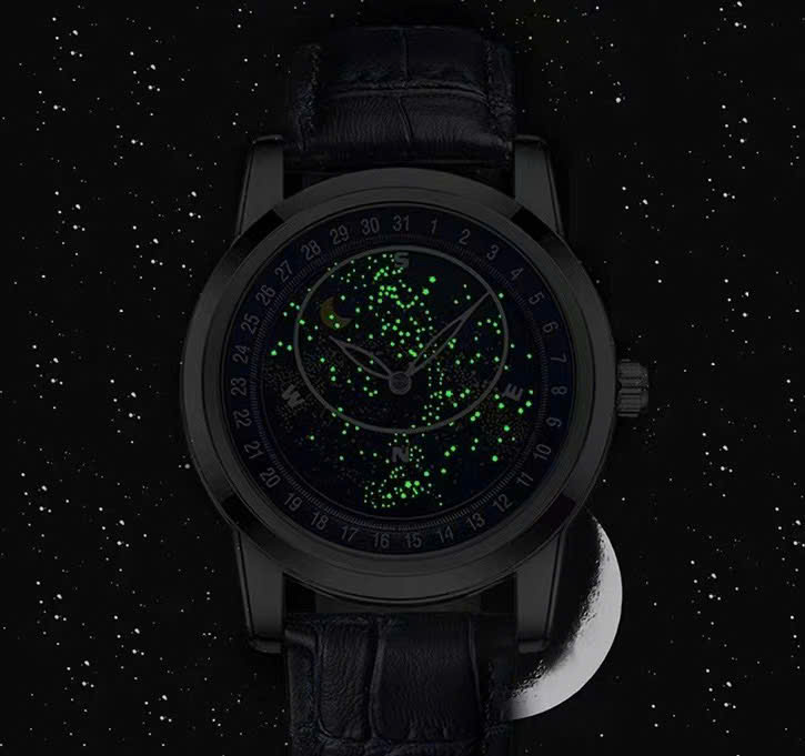 PT - Đồng hồ cơ Patek philip fake dạ quang sáng độc lạ đẹp - Ảnh 5