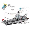 Đồ chơi lắp ghép tàu chiến 1442 chi tiết - Ảnh 9