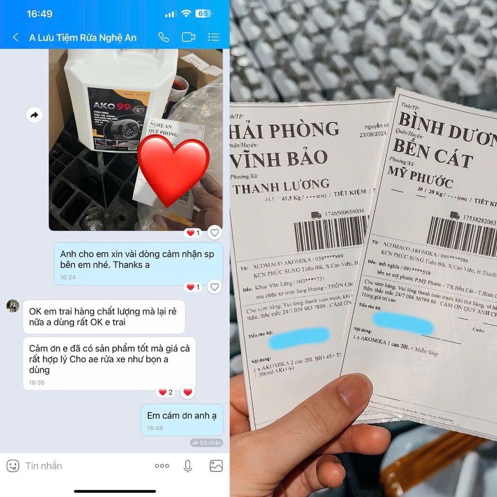 Dung dịch rửa xe k cham - Ảnh 3
