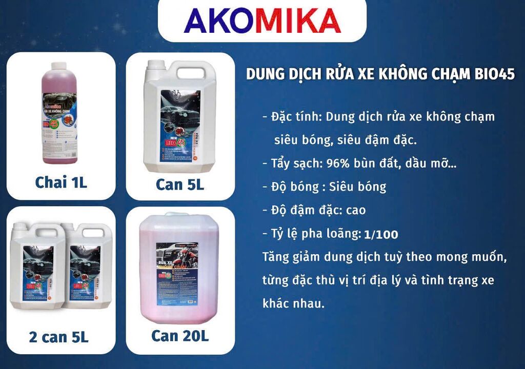 Nước rửa xe k chạm