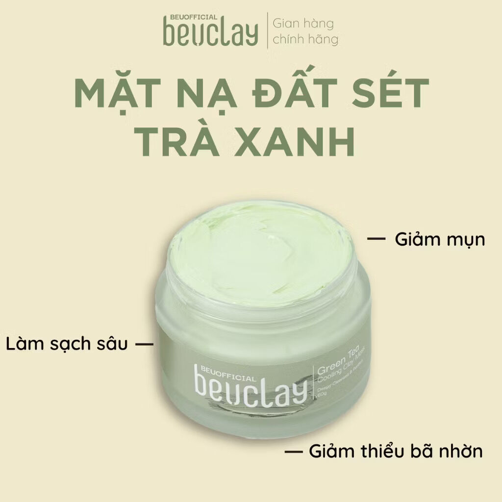 Mặt nạ đất sét trà xanh