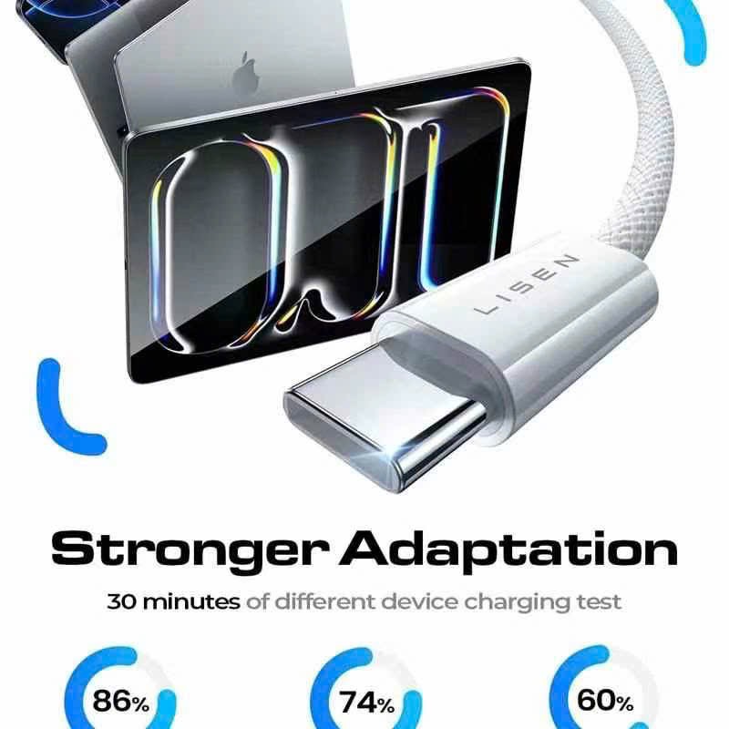 Cáp Lisen USB-C to USB-C 60W 1m (Hàng bán trên Amazon) - Ảnh 5
