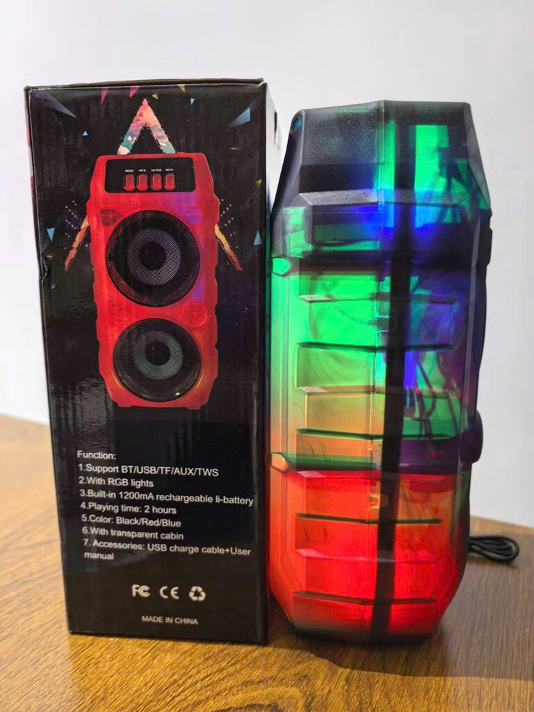 Loa Bluetooth CESAR RGB Lights Wireless Speaker YN-8888 fullbox - Ảnh 4