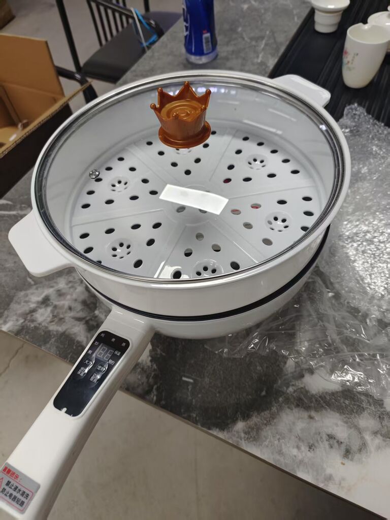 [ORD, dự 15/3 trả] Chảo điện đa năng 2 tầng, dung tích 5L (hàng nội địa Trung)