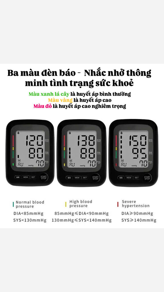 Máy đo huyết áp điện tử AOEOM - Ảnh 3